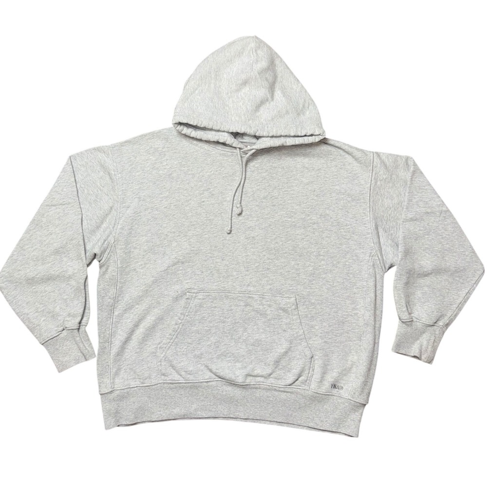 Tna Aritzia Sweatfleece Terry Fleece Boyfriend Hoodie Heather Grey Small 96603‎